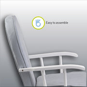 Dalby Nursing Rocking Chair - White/Cloud Grey image 4