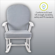 Dalby Nursing Rocking Chair - White/Cloud Grey image 6