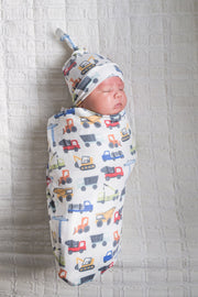 Copper Pearl Knitted Swaddle Blanket Diesel image 2