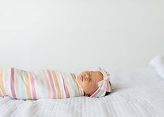 Copper Pearl Knitted Swaddle Blanket Enchanted