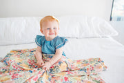 Copper Pearl Knitted Swaddle Blanket Lark image 13