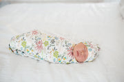 Copper Pearl Knitted Swaddle Blanket Olive image 2