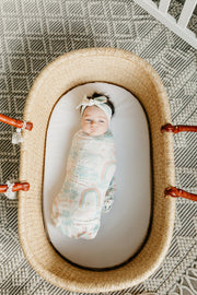 Copper Pearl Knitted Swaddle Blanket Whimsy image 5