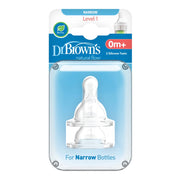 Dr Brown's Natural Flow® Options+™ Narrow Teat Level 1 Flow 2Pk image 2