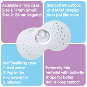 MAM Nipple Shields 17mm 2Pk image 2