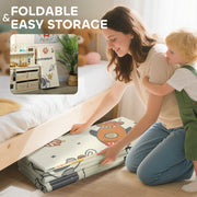 AIYAPLAY Double-Sided Foldable Baby Play Mat – Astronaut & Planet Design image 6