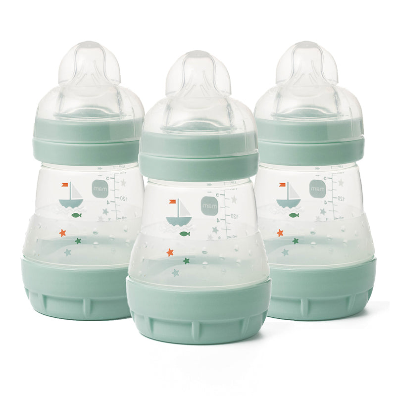 MAM Easy Start Anti-Colic Bottle Blue 160ml 3Pk