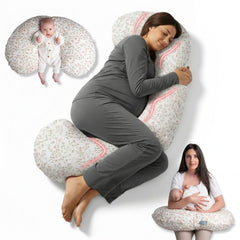 3-in-1 Feeding Support Pillow – Field of Blossoms