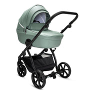 Noordi Fjordi V2 Leather 2in1 Pushchair with ThermoCot™ Carrycot, Sage image 4