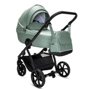 Noordi Fjordi V2 Leather 2in1 Pushchair with ThermoCot™ Carrycot, Sage image 2