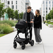 Noordi Sole V3 3in1 with Joie i-Snug2 Car Seat, Slate Black image 2