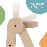 MamaToyz Folding Montessori Learning Tower – Natural Beech Wood image 5