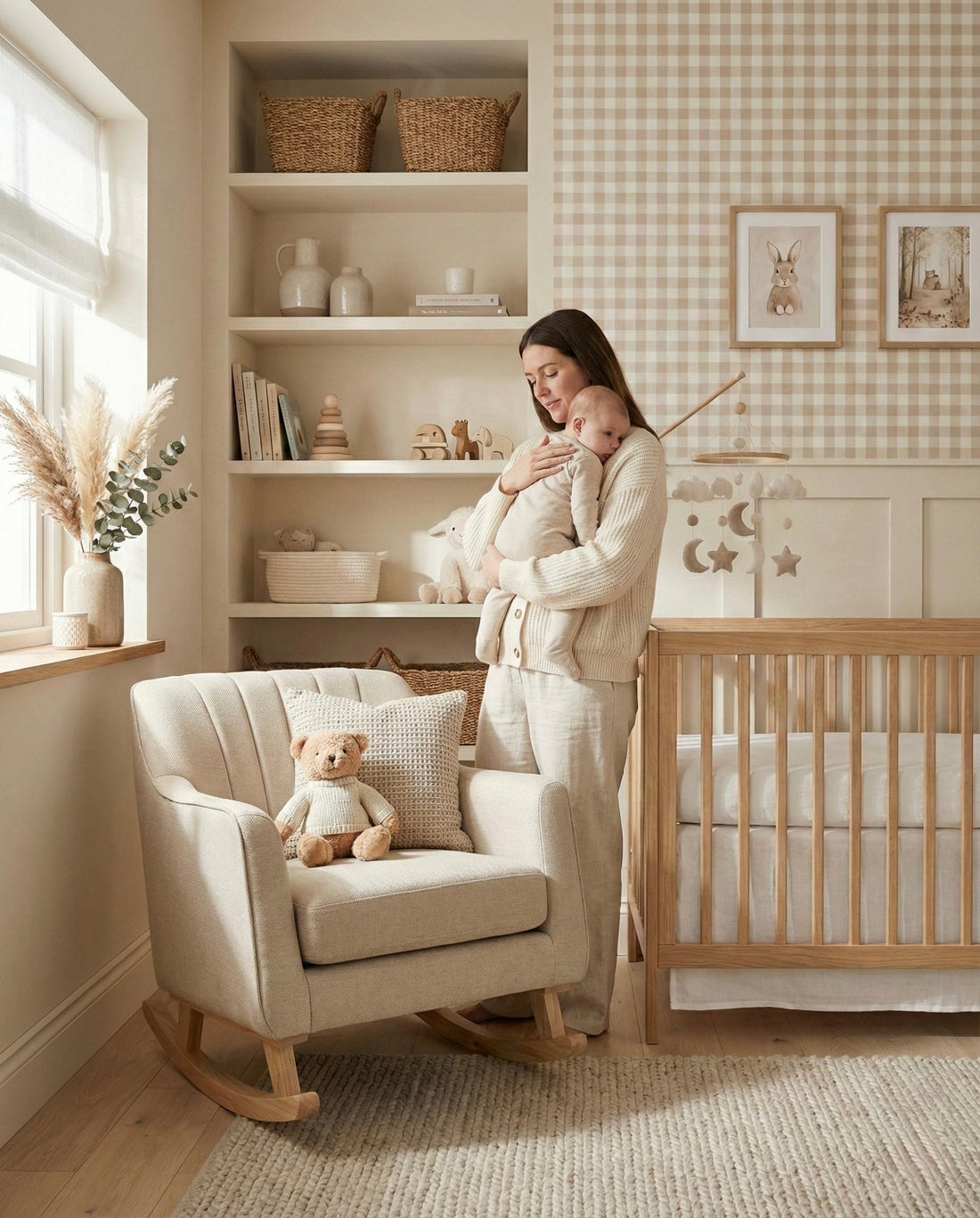 Bristam Nursing Chair – Natural Oak