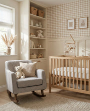 Bristam Nursery Rocking Chair - Grey & Walnut image 1