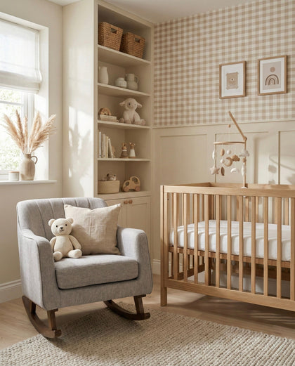 Bristam Nursery Rocking Chair - Grey & Walnut
