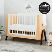 Gaia Baby Hera Convertible Cot Bed - Natural/Walnut image 1