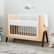 Gaia Baby Hera Convertible Cot Bed - Natural/Walnut image 3