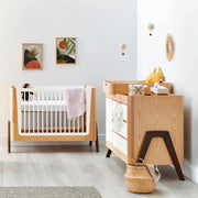Gaia Baby Hera Convertible Cot Bed - Natural/Walnut image 5