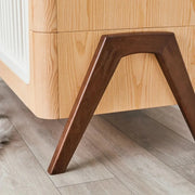 Gaia Baby Hera Convertible Cot Bed - Natural/Walnut image 8
