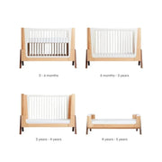Gaia Baby Hera Convertible Cot Bed - Natural/Walnut image 9