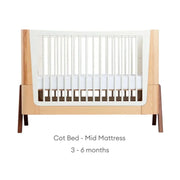 Gaia Baby Hera Convertible Cot Bed - Natural/Walnut image 11
