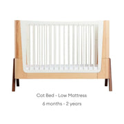Gaia Baby Hera Convertible Cot Bed - Natural/Walnut image 12