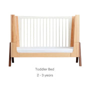 Gaia Baby Hera Convertible Cot Bed - Natural/Walnut image 13