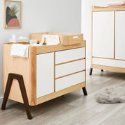 Gaia Baby Hera Dresser - Natural/Walnut image 1