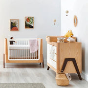 Gaia Baby Hera Dresser - Natural/Walnut image 2