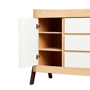 Gaia Baby Hera Dresser - Natural/Walnut image 6