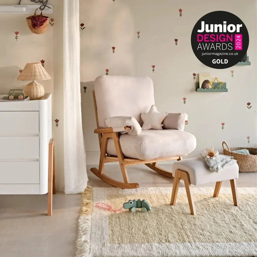 Gaia Baby Hera Rocking Chair - Natural Oak/Barley