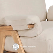 Gaia Baby Hera Rocking Chair - Natural Oak/Barley image 9