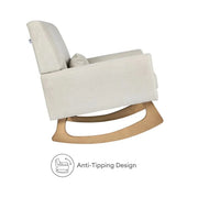 Gaia Baby Serena Nursing Chair and Footstool Set - Ecru Corduroy image 6