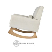 Gaia Baby Serena Nursing Chair and Footstool Set - Ecru Corduroy image 10