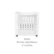 Gaia Baby Serena Mini Cot Bed - White/Walnut image 5