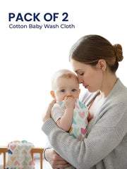 Mulmul Muslin Cotton Newborn Gift Set – Heart Print Baby Essentials image 10