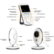 VB605 2.4 inch LCD 2.4GHz Wireless Surveillance Camera Baby Monitor, Support Two Way Talk Back, Night Vision, VB605 image 4