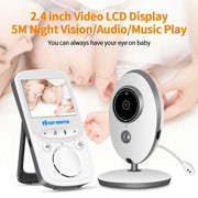 VB605 2.4 inch LCD 2.4GHz Wireless Surveillance Camera Baby Monitor, Support Two Way Talk Back, Night Vision, VB605 image 5