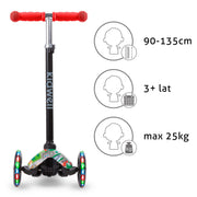 Kidwell UNO 3-Wheel Balance Scooter with LED Wheels – Blue | Ages 3+ image 9