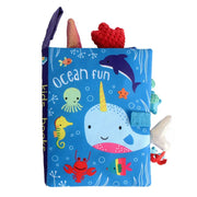 0-36M Baby Early Learning Toy Tail Cloth Book Parent-child Interactive Sound Paper Puzzle Cloth Book Rattle image 9
