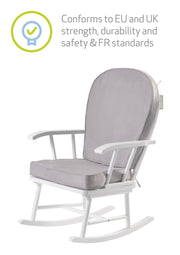 Hart Nursing Rocking Chair - White/Grey image 5