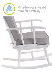 Hart Nursing Rocking Chair - White/Grey image 6