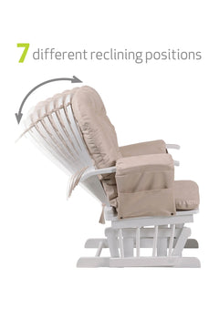 Haywood Reclining Glider Chair with Footstool