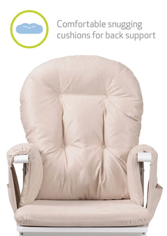 Haywood Reclining Glider Chair with Footstool