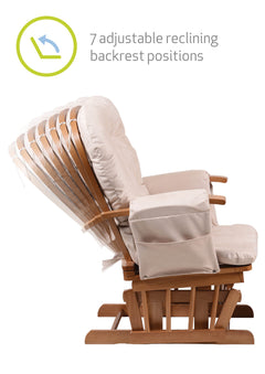Haywood Reclining Glider Chair with Footstool