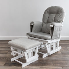 Haywood Reclining Glider Chair with Footstool