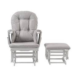 Haywood Reclining Glider Chair with Footstool
