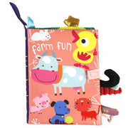 0-36M Baby Early Learning Toy Tail Cloth Book Parent-child Interactive Sound Paper Puzzle Cloth Book Rattle image 7