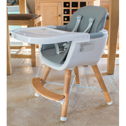 Callowesse Elata 3-In-1 Scandi Wooden Highchair – Grey image 12