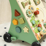 AIYAPLAY Wooden Baby Walker with Activity Toys – Green image 7